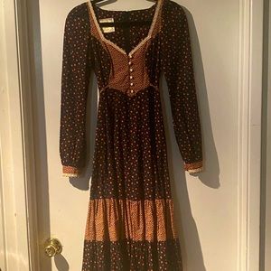 1970’s Vintage Gunne Sax Dress